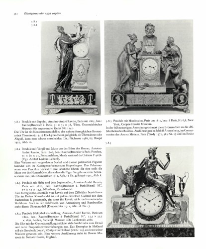 An Empire mantel clock of eight day duration by Mesnil à Paris - 