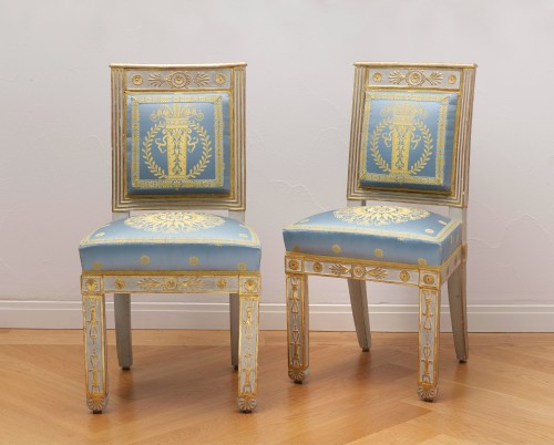 Sièges Canapé & Mobilier de Salon - Mobilier de salon d'époque Empire attribué à Pierre-Gaston Brion
