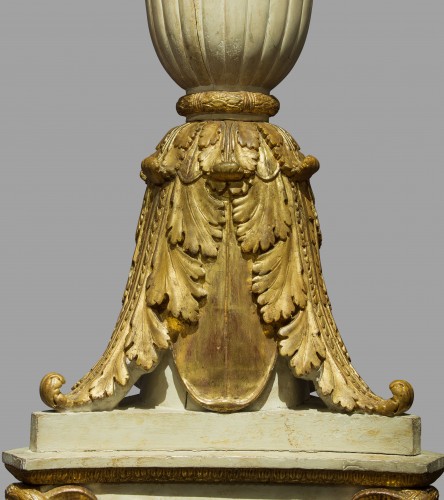 Paire de grandes torchères Empire d'après un dessin de Percier et Fontaine - Richard Redding Antiques