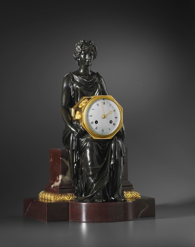 An Empire marble clock, attributed to Pierre-Philippe Thomire - Horology Style Empire