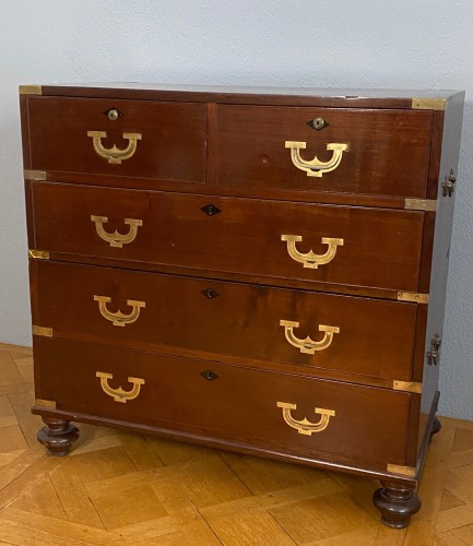 A pair of Regency Military chests - Furniture Style Empire
