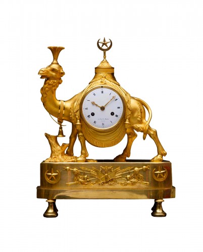 An Empire gilt bronze pendule ‘au dromadaire’ by Basile-Charles Le Roy