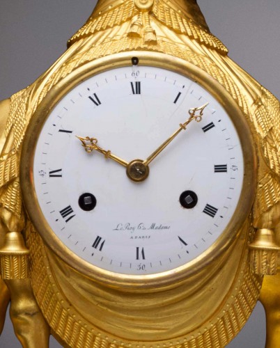 Horology  - An Empire gilt bronze pendule ‘au dromadaire’ by Basile-Charles Le Roy