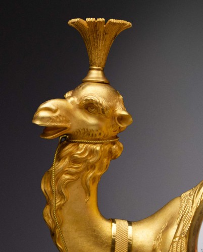 19th century - An Empire gilt bronze pendule ‘au dromadaire’ by Basile-Charles Le Roy