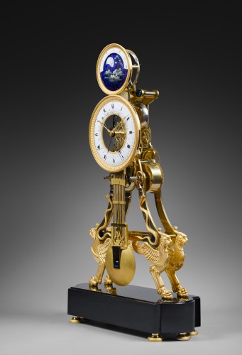 A large Directoire/Empire skeleton clock of month duration - Horology Style Directoire