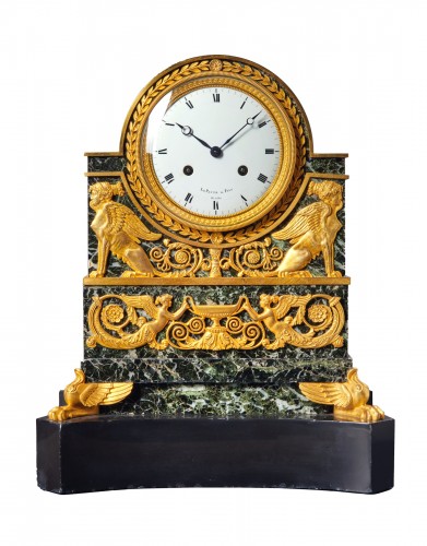 A Restauration mantle clock by Le Paute et Fils Hrs du Roi