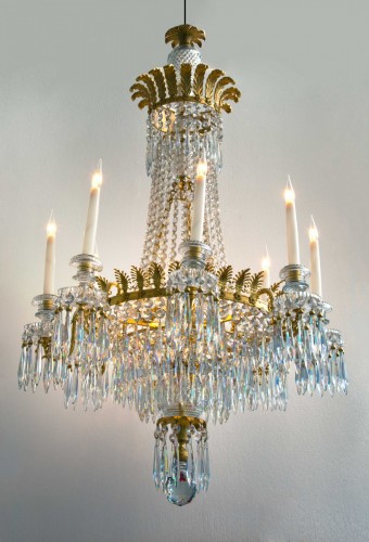 Lustre Regency à huit lumières - Luminaires Style Empire