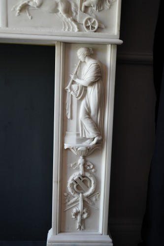 An early 19th Century Italian marble fireplace  - Architectural & Garden Style Empire