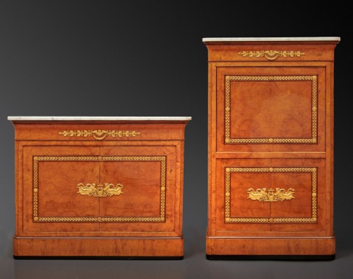 An Empire secrétaire à abattant and matching commode - Furniture Style Empire