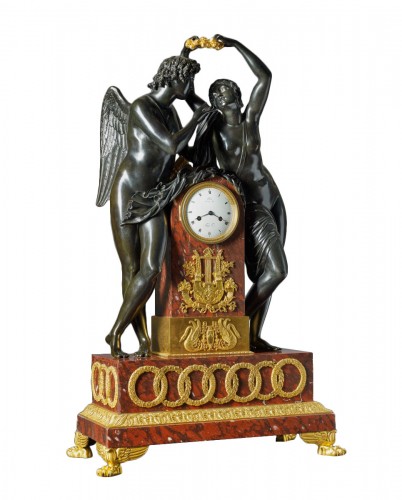 An Empire figural clock by Claude Hémon