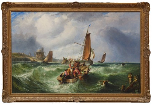 John Cheltenham Wake (1837-1882) La pêche au large de la côte