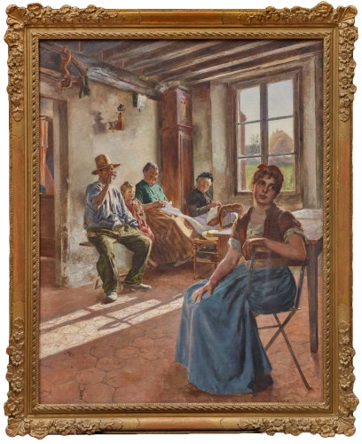 Camillo Melnik (né en 1862) -  Intérieur rural