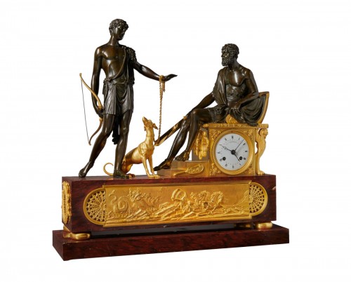 Pendule de cheminée Directoire par P.F.G. Jolly