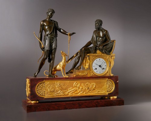 Pendule de cheminée Directoire par P.F.G. Jolly - Horlogerie Style Directoire