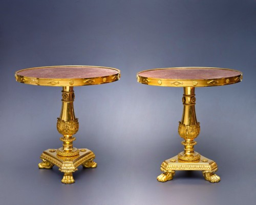A pair of Restauration guéridons attributed to Pierre-Philippe Thomire - Furniture Style Empire
