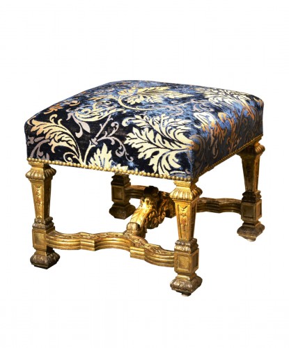 A set of four Louis XIV tabourets