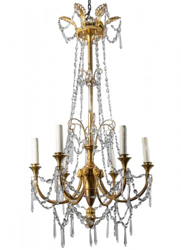 Empire six light chandelier