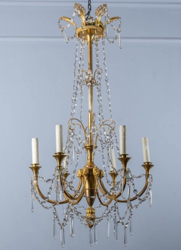 Luminaires Bougeoirs et Chandeliers - Lustre Empire à six lumières