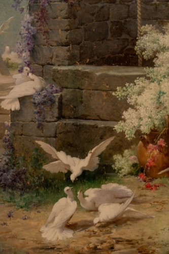 Le Printemps - Eugène Bidau (1839-1899) - Tableaux et dessins Style 