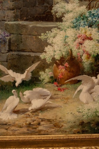 Tableaux et dessins Tableaux XIXe siècle - Le Printemps - Eugène Bidau (1839-1899)