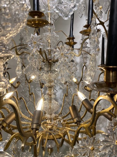 XIXe siècle - Grand lustre en cristal, fin 19e siècle