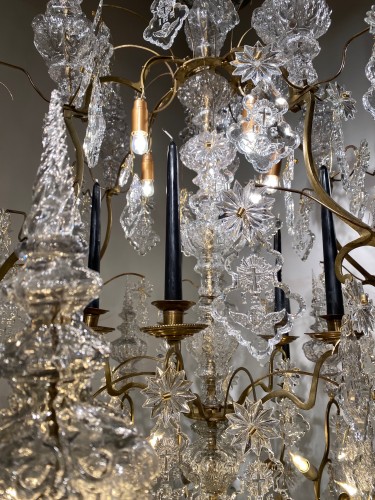 Grand lustre en cristal, fin 19e siècle - Napoléon III