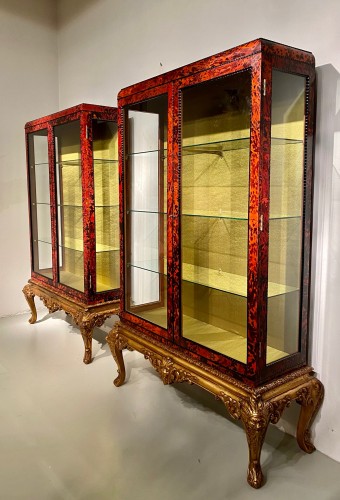 Paire de vitrines en écaille de tortue, - Maison Franck - Robin Kowalski Antiques