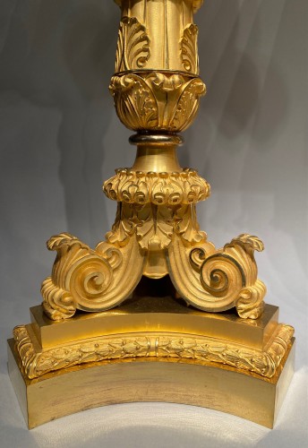 Antiquités - Garniture de cheminée d'époque Charles X