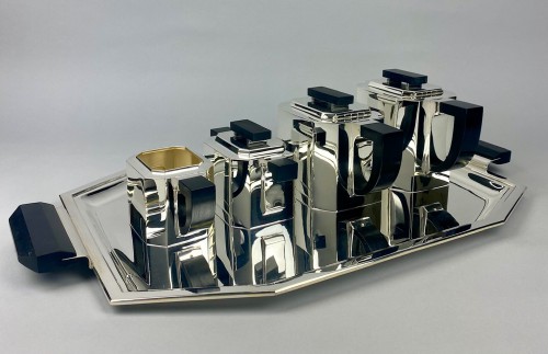 Art Deco Coffee And Tea Service In solid Silver - Art Déco