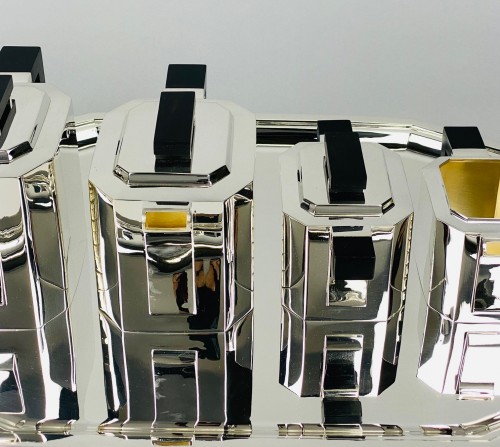 Antiquités - Art Deco Coffee And Tea Service In solid Silver