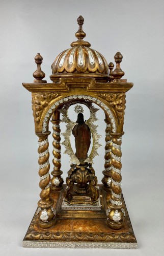  - Tabernacle du début du XVIIIe siècle en bois et argent massif