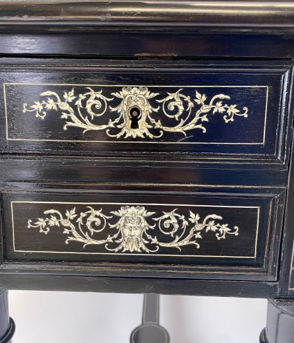 Bureau Napoléon III en ébène et ivoire  - Robin Kowalski Antiques