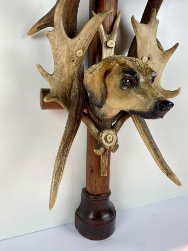 Console en bois de cerf, travail de Forêt-Noire du 19e siècle avec - Robin Kowalski Antiques
