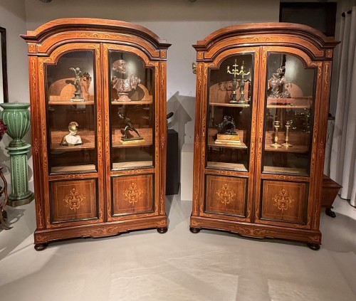 Pair of 19th century bookcases - Furniture Style Louis-Philippe