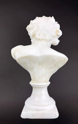 20th century - Marble bust by Guglielmo Pugi (1850-1915) 