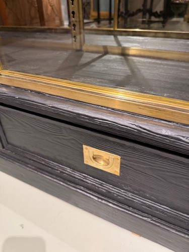 Antiquités - Large Brass Display Case