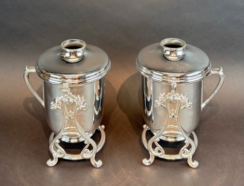 silverware & tableware  - Pair Of 19th Century Christofle Coolers