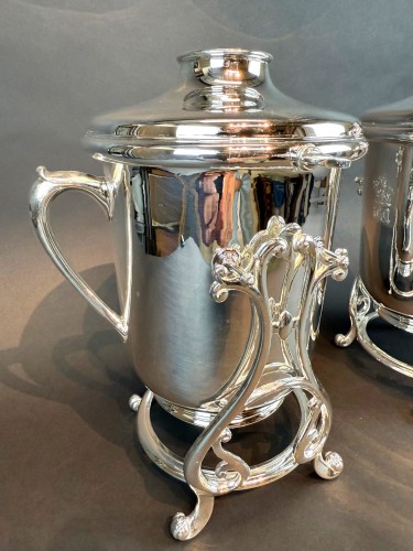 19th century - Pair Of 19th Century Christofle Coolers