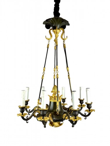 Charles X bronze chandelier