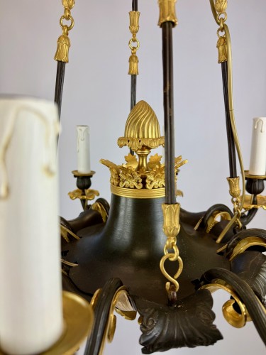 Lighting  - Charles X bronze chandelier