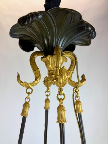 19th century - Charles X bronze chandelier