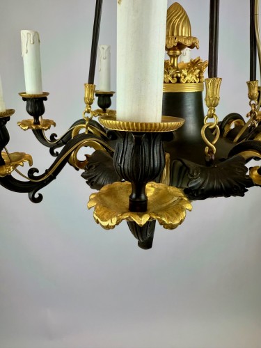 Antiquités - Charles X bronze chandelier