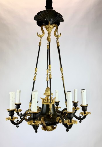 Antiquités - Charles X bronze chandelier