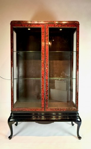 Mobilier Bibliothéque, vitrine - Maison Franck - Vitrine de style Art deco en écaille de tortue et bois noirci