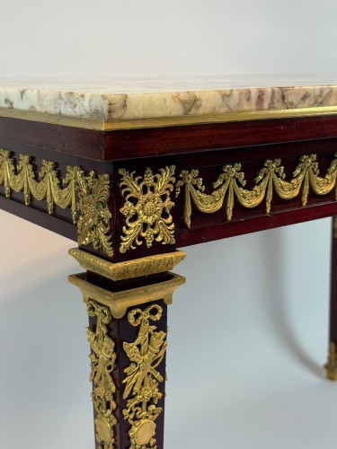 Furniture  - Napoléon III Gilt-Bronze Mounted Mahogany writing table