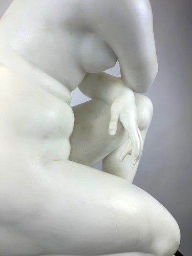 Sculpture  - Sculpture In Carrara Bianco Marble, Venus, By Ferdinando Vichi  (1875–1945)