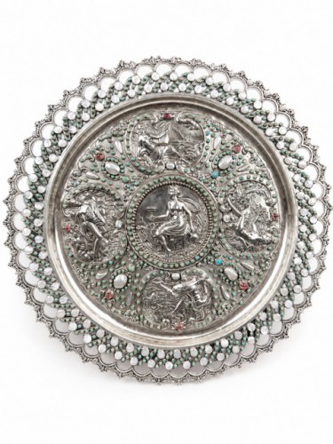 Solid Silver Temperance Dish In The Style Of François Briot