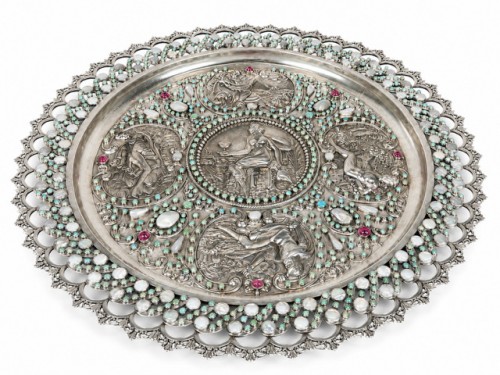 Solid Silver Temperance Dish In The Style Of François Briot - silverware & tableware Style 