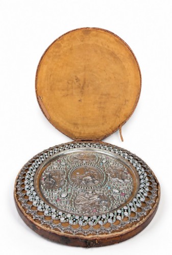 Solid Silver Temperance Dish In The Style Of François Briot - 