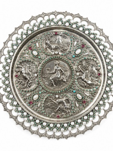 19th century - Solid Silver Temperance Dish In The Style Of François Briot